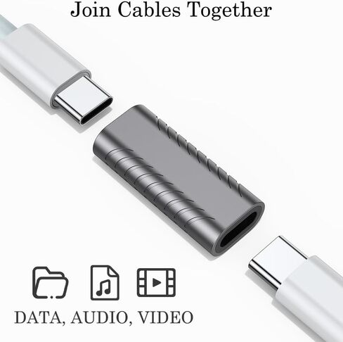 240W USB C Coupler (2 Pack), USB Type C Female to Female Adapter Extender Compatible with Thunderbolt 4/3 Support up to 40Gbps Data Transfer, 240W Power Delivery and 8K@60Hz Video Ouput in Kuwait