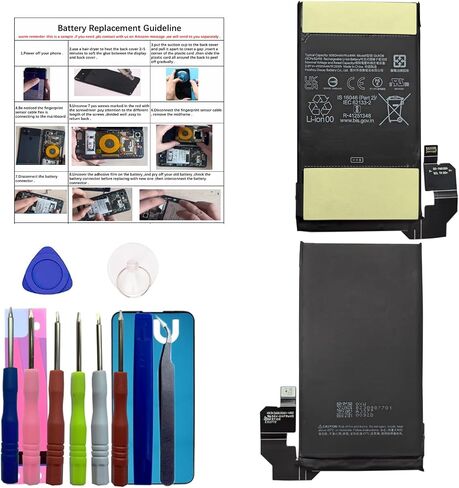 Pattaya GUKD8 for Pixel 8 Pro Replacement Battery, New Battery Compatible with Pixel 8 Pro (GC3VE, G1MNW) with Repair Tools in Kuwait