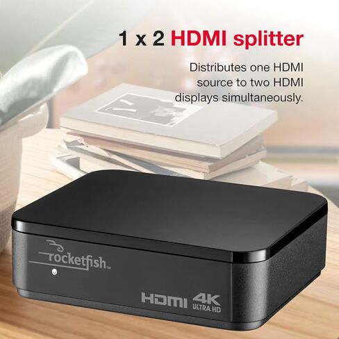 Rocketfish 2-Output HDMI Splitter with 4K at 60Hz and HDR Pass-Through in Kuwait