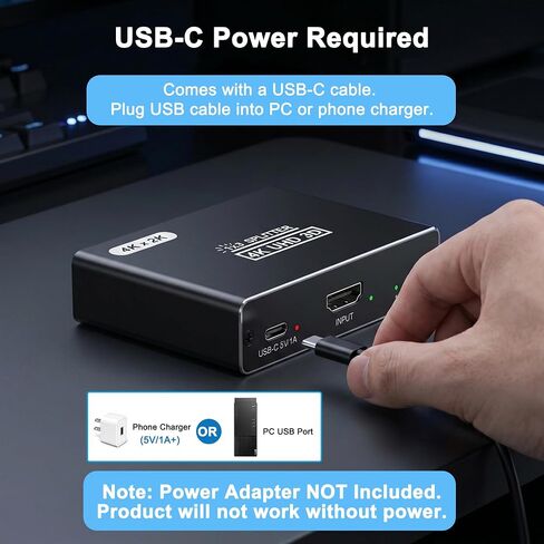HDMI Splitter 1 in 3 Out, 4K HDMI Distributor for Triple Monitors, HDMI Splitter Copy 1 Source to 3 Displays at The Same Time for TV/Monitor/Projector/PS5/Laptop/STB (Power Cable Must Be Connected) in Saudi Arabia