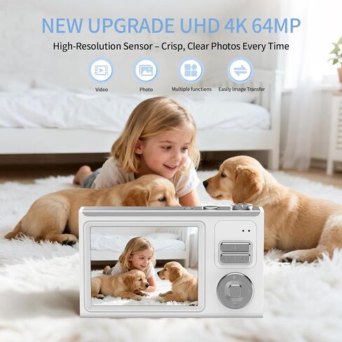 Digital Camera for Kids & Beginners 64GB SD Point and Shoot Digital Cameras in Kuwait