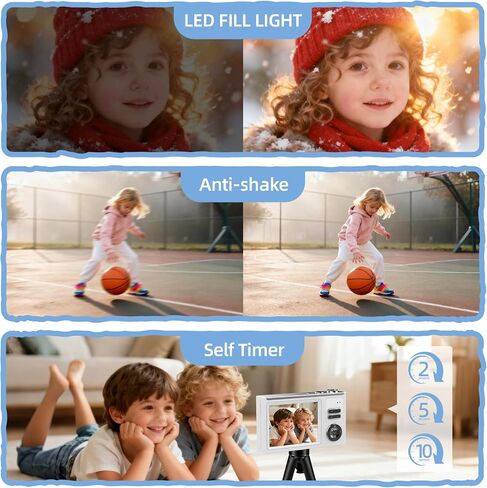 Digital Camera for Kids & Beginners 64GB SD Point and Shoot Digital Cameras in Kuwait