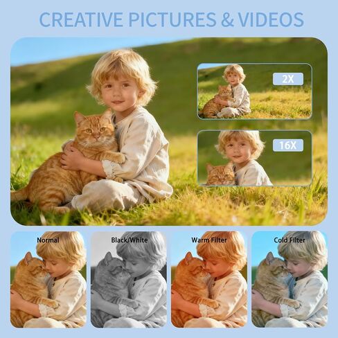 Digital Camera for Kids & Beginners 64GB SD Point and Shoot Digital Cameras in Kuwait
