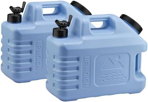 UPWOIGH 5 Gallon Camping Water Jug with Spigot, Military Green, 2 Pack in Kuwait