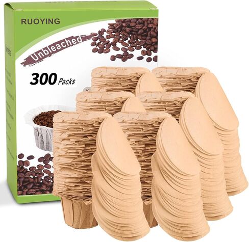 Unbleached K Cup Paper Filters with Lid, Fits Keurig 1.0 & 2.0 Reusable Pod in Kuwait