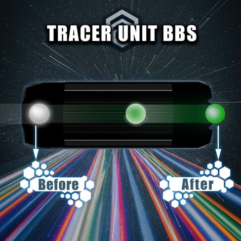 ACETECH Airsoft Pistol/Riffle RGB Tracer Unit with Bluetooth APP Control Bifrost BT 14mm CCW Negative Thread with M14- to M11+ Adaptor Glow in the Dark Green/Red BB LED RGB Lighting Effect in Kuwait
