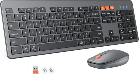 MEETION Slim Bluetooth Keyboard and Mouse Combo, Wireless Multi-Device in Kuwait