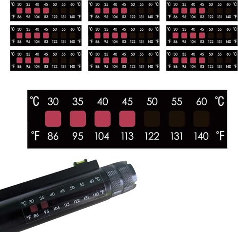 10 Rifle Barrel Temperature Stickers - Gun Barrel Thermometer Strips in Kuwait