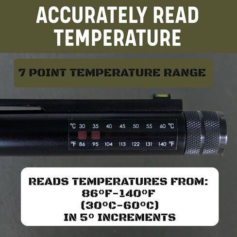 10 Rifle Barrel Temperature Stickers - Gun Barrel Thermometer Strips in Kuwait