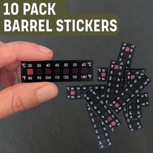 10 Rifle Barrel Temperature Stickers - Gun Barrel Thermometer Strips in Kuwait