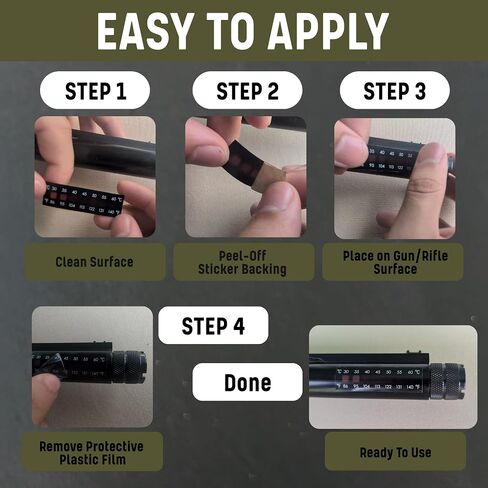 10 Rifle Barrel Temperature Stickers - Gun Barrel Thermometer Strips in Kuwait