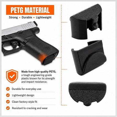 Grip Frame Insert Plug Compatible with Glock GEN 4-5 | 17 18 19 22 23 24 31 32 34 35 38 | Rear Grip Cavity Cover Insert | Easy Snap-in Installation | Durable Dust & Water Protection | 2 Pack in Saudi Arabia