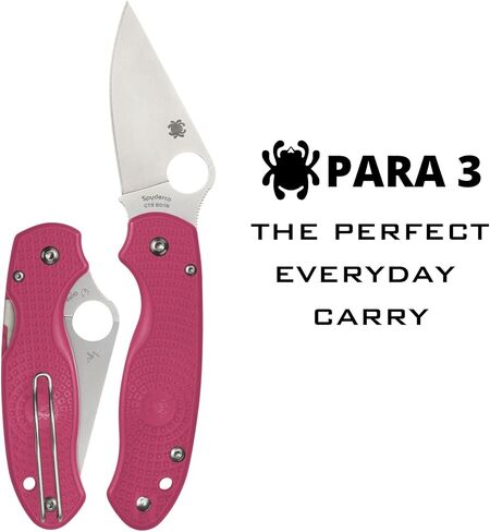 Spyderco Para 3 Lightweight Folding Pocket Knife, PlainEdge in Kuwait