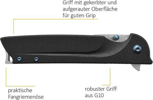 Camillus 19392 Keto Titanium Bonded 420 Stainless Steel Drop-Point Folding Knife with 3" Blade and Pocketclip, 8" Length in Kuwait