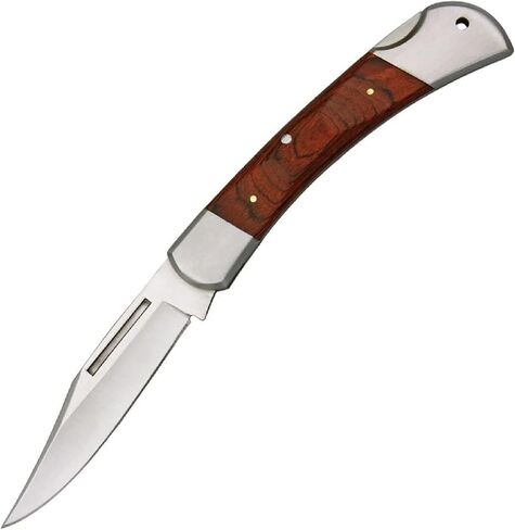 ASR Outdoor Classic Camping Folding Pocket Knife Paka Wood Inlay, 7.5 inches in Saudi Arabia