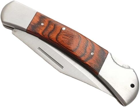 ASR Outdoor Classic Camping Folding Pocket Knife Paka Wood Inlay, 7.5 inches in Saudi Arabia