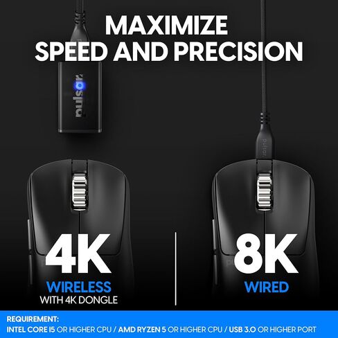 Pulsar Gaming Gears Xlite v3 ES Wireless Gaming Mouse, Medium, Black in Kuwait