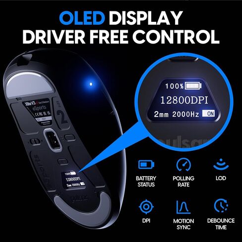 Pulsar Gaming Gears Xlite v3 ES Wireless Gaming Mouse, Medium, Black in Kuwait