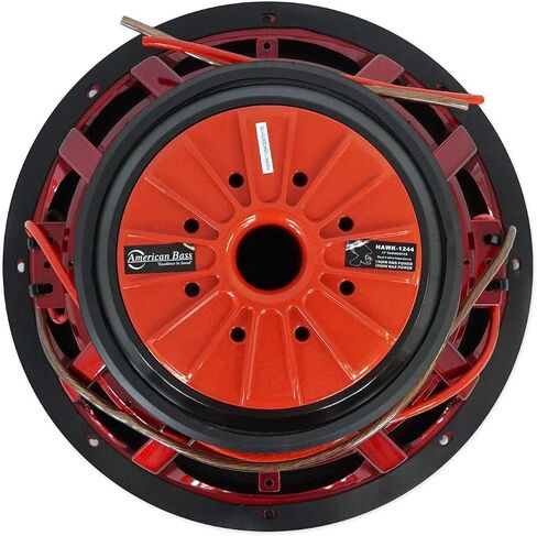 AMERICAN BASS 2 Hawk 1244 12" 3000w Peak/1500w RMS Car Subwoofers w/Cooling Ring in Kuwait