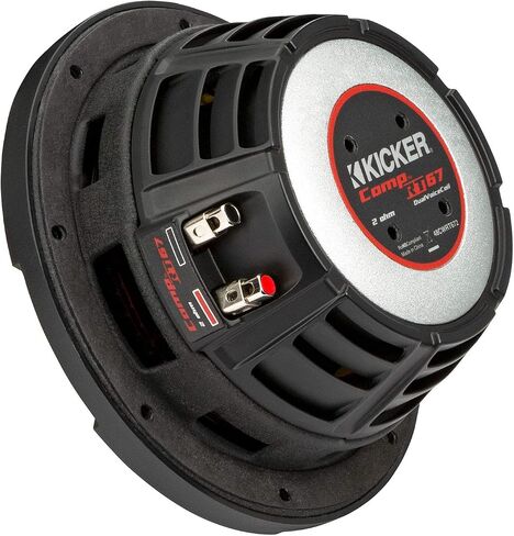 KICKER CompRT 6.75"(165mm) Subwoofer, DVC, 2-ohm, RoHS Compliant (Renewed) in Kuwait