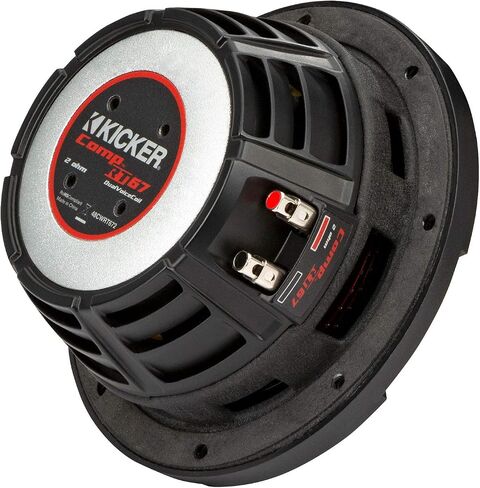 KICKER CompRT 6.75"(165mm) Subwoofer, DVC, 2-ohm, RoHS Compliant (Renewed) in Kuwait