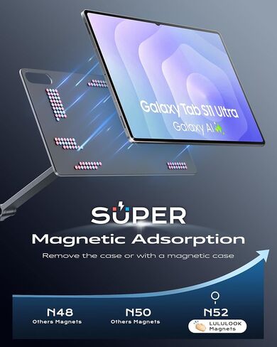 LULULOOK Magnetic Stand for Samsung Galaxy Tab S11 Ultra 14.6 inch SM-X930 in Kuwait