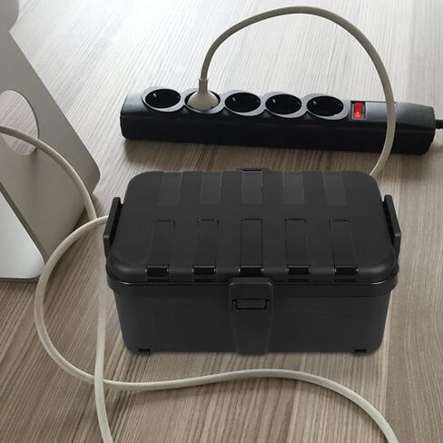BESTYASH Extension Cord Box Cover Outdoor Weatherproof Electrical Outlet Protector with Quick Installation for Garden Patio Construction Site Use in Kuwait