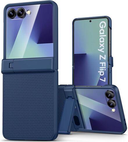 Vihibii for Samsung Galaxy Z Flip 7 Case Slim with Kickstand, 2025 5G, Blue in Kuwait