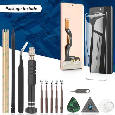OLED for Motorola Moto Edge 2025 XT2519 Screen Replacement for Moto Edge 2025 LCD Display Touch Screen Digitizer Assembly Replacement with Tools(Support Fingerprint) in Kuwait