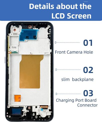 for Samsung Galaxy A35 A356 5G Screen Replacement with Frame in Kuwait