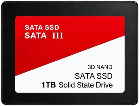 1TB SATA III Internal SSD, 2.5" Solid State Drive, Red in Kuwait