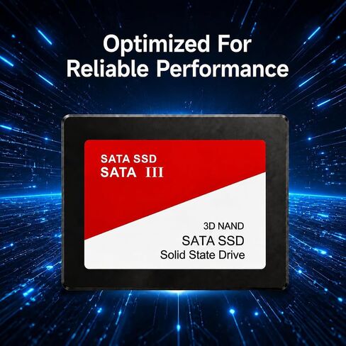 1TB SATA III Internal SSD, 2.5" Solid State Drive, Red in Kuwait