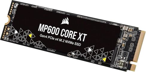 Corsair MP600 CORE XT 1TB PCIe Gen4 x4 NVMe M.2 SSD – High-Density QLC NAND – M.2 2280 – DirectStorage Compatible - Up to 5,000MB/sec – Great for PCIe 4.0 Notebooks and Desktops – Black in Kuwait