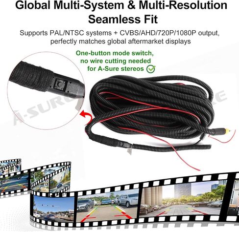 ASURE Tailgate Handle Backup Camera for 2007-2013 Toyota Tundra in Saudi Arabia