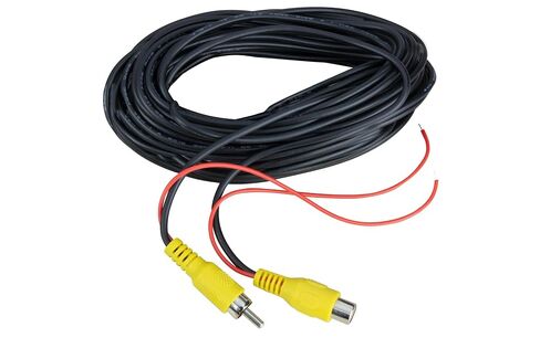 Scosche RCAV25TW 25 Foot (7.62 Meters) Backup Camera Cable - Rear View Reverse Parking Cam RCA Video + Power Wire Extension Cable for Car, Truck, SUV, Trailer, Surveillance Cameras and More in Saudi Arabia
