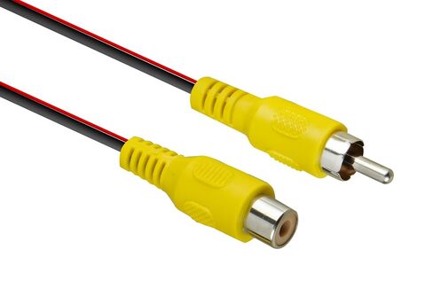 Scosche RCAV25TW 25 Foot (7.62 Meters) Backup Camera Cable - Rear View Reverse Parking Cam RCA Video + Power Wire Extension Cable for Car, Truck, SUV, Trailer, Surveillance Cameras and More in Saudi Arabia