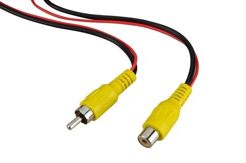 Scosche RCAV25TW 25 Foot (7.62 Meters) Backup Camera Cable - Rear View Reverse Parking Cam RCA Video + Power Wire Extension Cable for Car, Truck, SUV, Trailer, Surveillance Cameras and More in Saudi Arabia