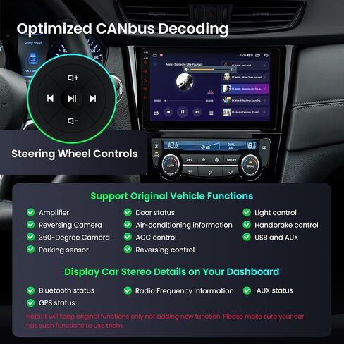 XTRONS Android 14 Car Stereo for Nissan X-Trail Rogue Qashqai 2014-2018, 10.1 Inch IPS Touch Screen Car Radio GPS Navigation Bluetooth Built-in DSP Support Wireless CarPlay Android Auto 4G LTE(4+64GB) in Saudi Arabia