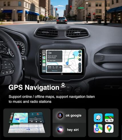 9" 4GB+64GB Car Radio Stereo Upgrade for Jeep Renegade 2015-2020 in Kuwait