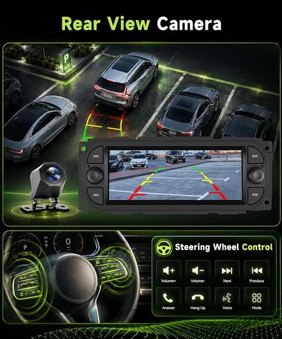 4G+64G 6.86 Inch Android Car Stereo for Dodge RAM 1500 2500 3500 2002-2006 Jeep Wrangler 2003-2006 Grand Cherokee 1999-2004 Wireless CarPlay Android Auto GPS WiFi SWC Bluetooth 32EQ Car Radio in Saudi Arabia