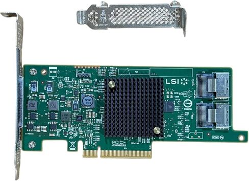 9207-8i SAS2308 SATA/SAS 6Gb/s PCI-E 3.0 HBA FW:P20 IT Mode ZFS FreeNAS unRAID 2*SFF-8087-8482 SAS Cable in Kuwait
