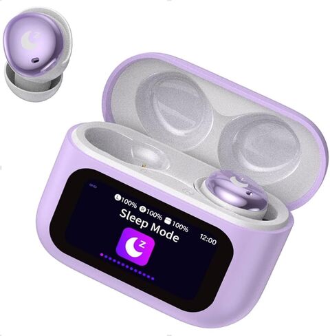 VEKJ Sleep Earbuds Bluetooth Crystal-Clear Calls, IPX7 Waterproof Earphones Lilac in Kuwait