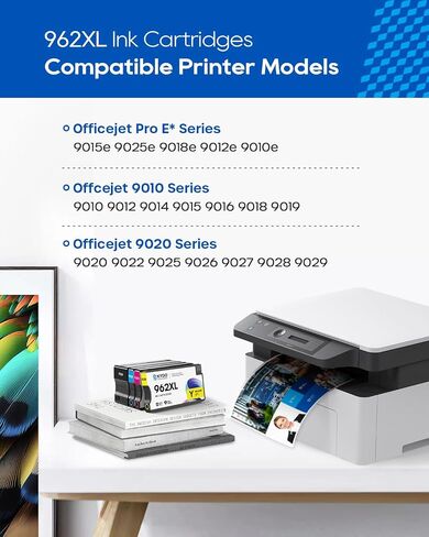 962XL Ink Cartridges Combo Pack Replacement for HP 962XL 962 Ink, 4 Pack in Kuwait