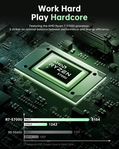 Light Gaming Laptop, ΑΜD Ryzen 7 5700U(Up to 4.3GHz), 16GB RAM 512GB SSD in Kuwait