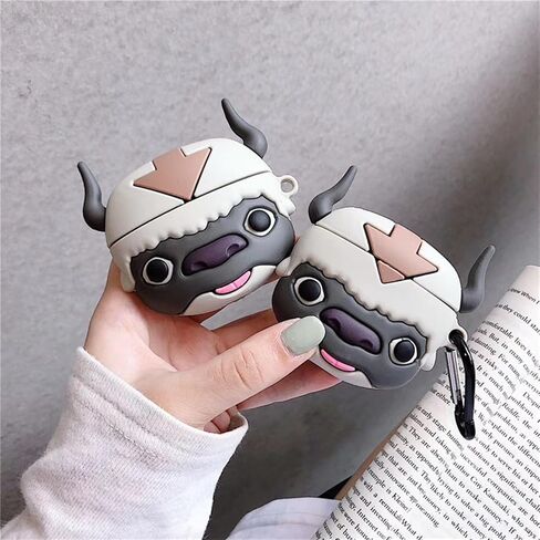 for AirPods Pro 3 Case Cute (2025),Girls Funny 3D Cartoon Ox Creative Design,Boys Kawaii Silicone Soft Shell Protective Cover for Airpod Pro 3rd Generation in Kuwait