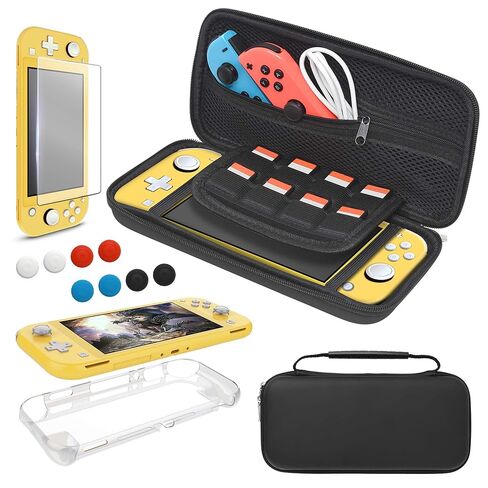 YUANHOT Carrying Case Plus TPU Cover for Nintendo Switch Lite 2019 - Black in Kuwait