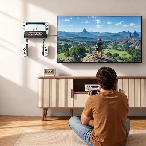 Wall Mount Compatible with Nintendo Switch 1/OLED/2 in Kuwait