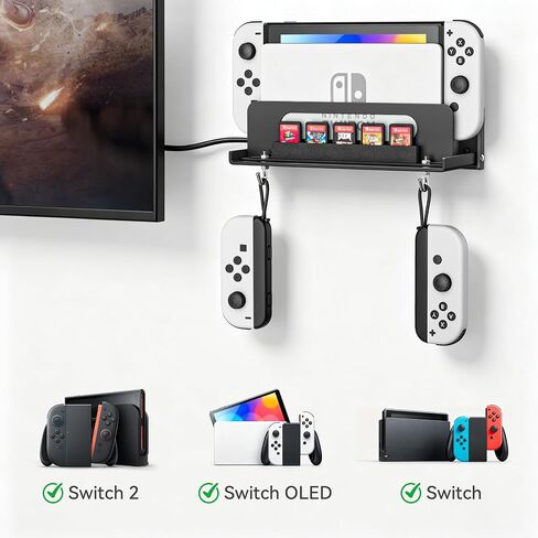 Wall Mount Compatible with Nintendo Switch 1/OLED/2 in Kuwait