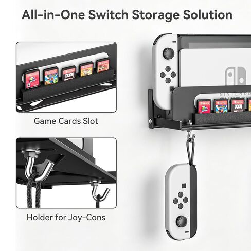 Wall Mount Compatible with Nintendo Switch 1/OLED/2 in Kuwait