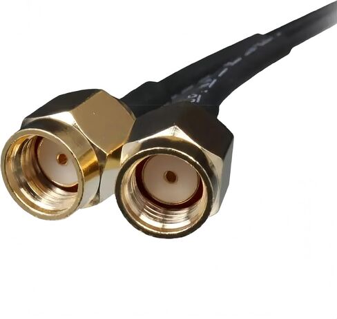 External RP-SMA Antenna WiFi 6E Tri-Band 2.4GHz/5GHz/6GHz with 3.94ft Extension Cable Magnetic Base – Compatible with ASUS ROG Strix/Maximus/ProArt/TUF Gaming Motherboards and 2T2R WiFi Cards in Kuwait